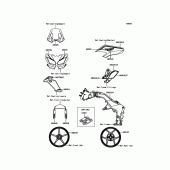 Схема вузла: Decals(Black) для Kawasaki KLZ1000 Versys 1000 LT