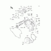 Схема вузла: Engine cover(s) для Kawasaki KX65