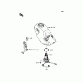 Схема вузла: Паливний насос для Kawasaki KLX125 D-Tracker