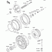 Схема узла: Сцепление для Kawasaki ZX636 Ninja ZX-6R
