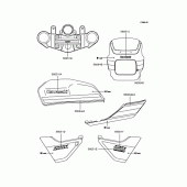 Схема вузла: Наклейки (ZR400-E7) для Kawasaki ZR400 ZRX