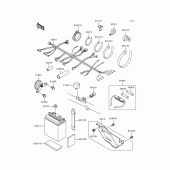 Схема вузла: Електроустаткування для Kawasaki KMX125