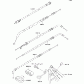 Схема узла: Тросики для Kawasaki ZR750 Zephyr