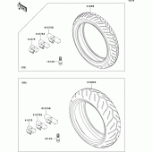 Схема вузла: Шини для Kawasaki ZR750 Z750