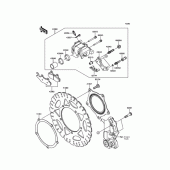 Схема вузла: Переднє гальмо для Kawasaki ER250 Z250 ABS