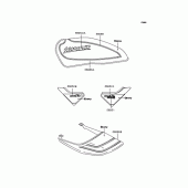 Схема вузла: Наклейки (Ebony; ZR400-G6) для Kawasaki ZR400 Zephyr X