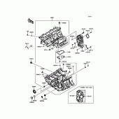 Схема узла: Картер двигателя для Kawasaki ZX636 Ninja ZX-6R ABS KRT Edition