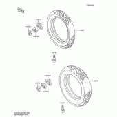 Схема вузла: Шини для Kawasaki ZX600 Ninja 600R