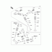 Схема вузла: Клапан(и)(1/2) для Kawasaki VN900 VN900 Classic