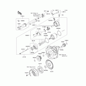 Схема узла: Starter motor(caf/cbf) для Kawasaki KLX125 KLX125