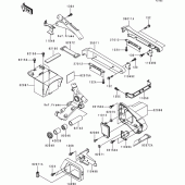 Схема вузла: Батарейний відсік для Kawasaki VN1500 VN1500 Classic