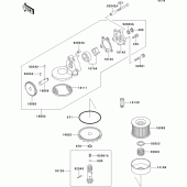 Схема вузла: Масляний насос для Kawasaki ZR750 Zephyr