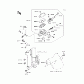 Схема вузла: Front master cylinder(b9f) для Kawasaki KLE650 Versys 650