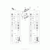 Схема узла: Передняя вилка (Fffa) для Kawasaki ZX1400 Ninja ZX-14R ABS