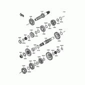 Схема вузла: Трансмісія для Kawasaki KL650 KLR650