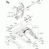 Схема узла: Задний рычаг (Маятник) для Kawasaki ZX600 Ninja ZX-6R