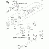 Схема вузла: Gear change drum/shift fork(s) для Kawasaki ZR750 ZR-7S