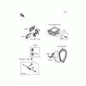 Схема вузла: Fuel Injection для Kawasaki KX450 KX450F