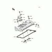 Схема вузла: Клапанна кришка для Kawasaki KLE650 Versys 650 ABS