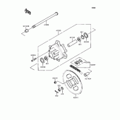 Схема вузла: Заднє колесо & Привідний ланцюг для Kawasaki KMX80 KSR-II