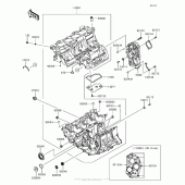 Схема вузла: Картер двигуна для Kawasaki ZX636 Ninja ZX-6R ABS KRT Edition