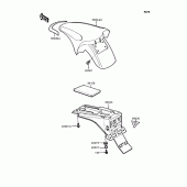 Схема вузла: Крило для Kawasaki KMX80 KSR-II