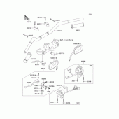 Схема вузла: Кермо (C6F/C7F) для Kawasaki EJ650 W650