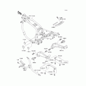 Схема вузла: Батарейний відсік для Kawasaki ZX1100 GPZ1100