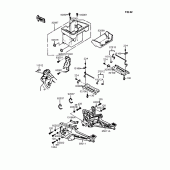 Схема вузла: Батарейний відсік для Kawasaki ZX900 GPZ900R