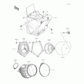 Схема вузла: Повітряний фільтр Kawasaki KX85 KX85
