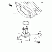Схема вузла: Паливний насос Kawasaki KX250/ KX252 KX250F