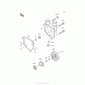 Схема вузла: Водяний насос Kawasaki KL650 KLR650