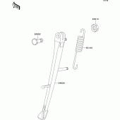 Схема вузла: Stand(s) для Kawasaki ZR1100 ZRX1100-II