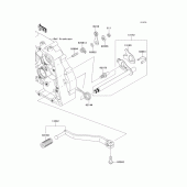 Схема узла: Переключатель передач для Kawasaki KLX125 KLX125