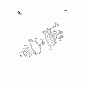 Схема вузла: Водяний насос Kawasaki KLX250 KLX250