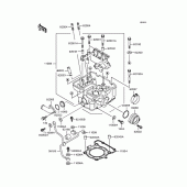 Схема вузла: Головка циліндра для Kawasaki KLX300R