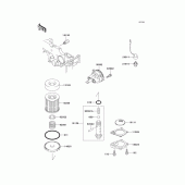 Схема узла: Масляный насос для Kawasaki EX250 ZZR250