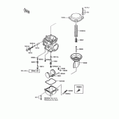 Схема вузла: Карбюратор parts(1/2) для Kawasaki ZG1000 Concours