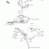 Схема узла: Taillight(s) для Kawasaki ZX1000 Ninja 1000 ABS