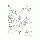 Схема узла: Крепление двигателя для Kawasaki VN2000 Vulcan 2000 Limited