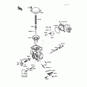Схема узла: Карбюратор parts(1/2) для Kawasaki VN1500 Vulcan 88