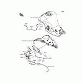 Схема вузла: Fuel Evaporative System для Kawasaki ZX1000 Ninja ZX-10R ABS