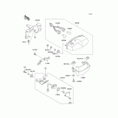 Схема узла: Taillight(s) для Kawasaki EX500 Ninja 500R