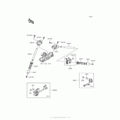 Схема вузла: Кермо & Пульт управління рульовий для Kawasaki ZX1400 Ninja ZX-14R ABS SE