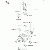 Схема узла: Коленчатый вал для Kawasaki EX650 Ninja 650 ABS