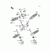 Схема вузла: Підніжки (ZX900-A10/A11) для Kawasaki ZX900 GPZ900R