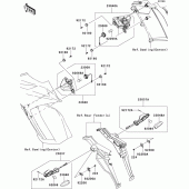 Схема узла: Поворотники для Kawasaki ZX1000 Ninja 1000 ABS