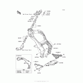 Схема узла: Рама для Kawasaki ZX1000 Ninja 1000 ABS