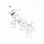 Схема узла: Air duct для Kawasaki ZX600 Ninja ZX-6R