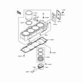 Схема узла: Цилиндр & Поршень (s) для Kawasaki ZX750 Ninja ZX-7RR